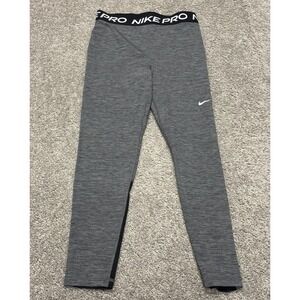 Nike Women's Med Pro Leggings DA0483 011 Dri-Fit High-Rise 7/8 Crop Athletic EUC